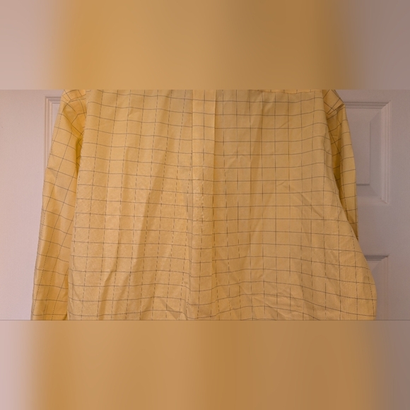 Brooks Brothers 346 Men's Yellow 17-4/5 All Cotton Casual Button Down Shirt - Picture 8 of 13